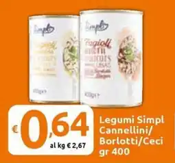 Carrefour Express Legumi Simpl Cannellini/ Borlotti/Ceci offerta