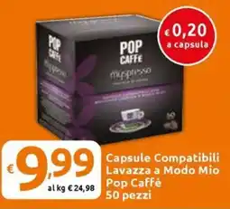 Carrefour Express Capsule Compatibili Lavazza a Modo Mio Pop Caffè offerta
