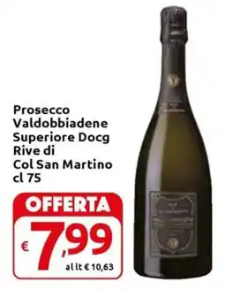 Carrefour Express Prosecco Valdobbiadene Superiore Docg Rive di Col San Martino offerta