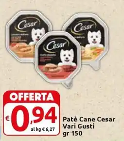 Carrefour Express Patè Cane Cesar Vari Gusti offerta
