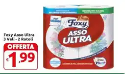 Carrefour Express Foxy Asso Ultra 3 Veli - 2 Rotoli offerta