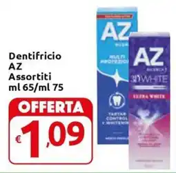 Carrefour Express Dentifricio AZ Assortiti offerta
