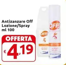 Carrefour Express Antizanzare Off Lozione/Spray offerta