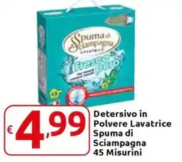 Carrefour Express Detersivo in Polvere Lavatrice Spuma di Sciampagna offerta