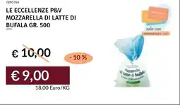 Prezzemolo e Vitale Le eccellenze p&v mozzarella di latte di bufala offerta