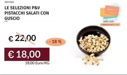 Prezzemolo e Vitale Le selezioni p&v pistacchi salati con guscio offerta