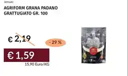 Prezzemolo e Vitale Agriform grana padano grattugiato offerta