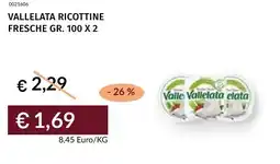 Prezzemolo e Vitale Vallelata ricottine fresche offerta