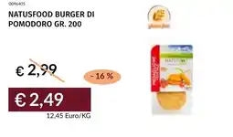 Prezzemolo e Vitale Natusfood burger di pomodoro offerta
