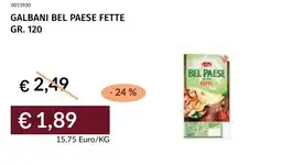 Prezzemolo e Vitale Galbani bel paese fette offerta