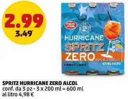 PENNY Spritz hurricane zero alcol conf. da pz offerta