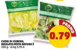 PENNY Cuori di iceberg, insalata mista natura è offerta
