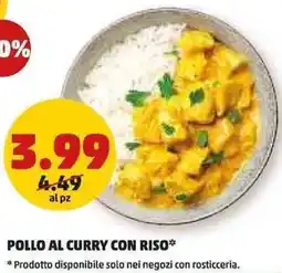 PENNY Pollo al curry con riso offerta