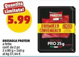 PENNY Bresaola protein a fette conf. da pz offerta