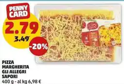 PENNY Pizza margherita gli allegri SAPORI offerta