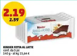 PENNY Kinder fetta al latte conf. da pz offerta