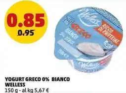 PENNY Yogurt greco 0% bianco welless offerta