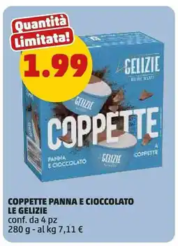 PENNY Coppette panna e cioccolato le gelizie offerta