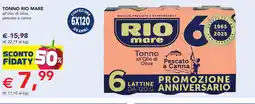Esselunga TONNO RIO MARE all'olio di oliva, pescato a canna offerta