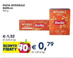 Esselunga Pasta integrale BARILLA offerta