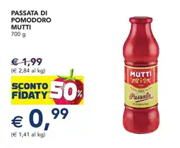 Esselunga Passata di pomodoro MUTTI offerta