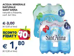 Esselunga Acqua minerale naturale SANT'ANNA offerta