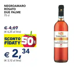 Esselunga Negroamaro rosato due palme offerta