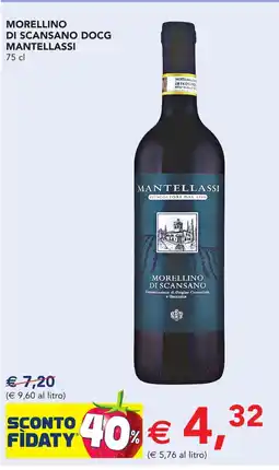 Esselunga Morellino di scansano docg MANTELLASSI offerta
