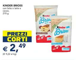 Esselunga KINDER BRIOSS con latte o latte e cacao offerta