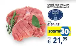 Esselunga Carrè per tagliata di vitello italiano offerta