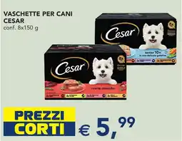 Esselunga Vaschette per cani CESAR offerta