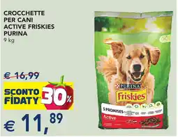 Esselunga Crocchette per cani active friskies PURINA offerta
