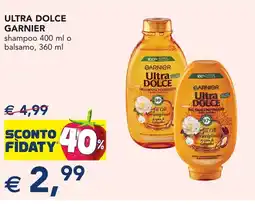 Esselunga ULTRA DOLCE GARNIER shampoo o balsamo offerta