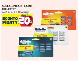 Esselunga Sulla linea di lame GILLETTE offerta