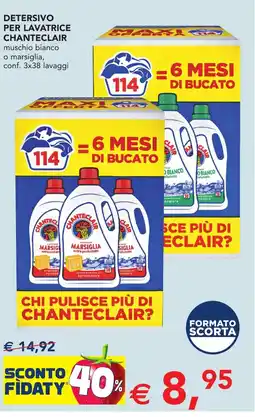 Esselunga Detersivo per lavatrice CHANTECLAIR offerta