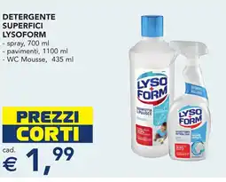 Esselunga Detergente superfici LYSOFORM offerta