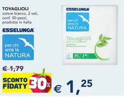 Esselunga Esselunga tovaglioli offerta