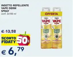Esselunga Insetto repellente vape derm spray offerta