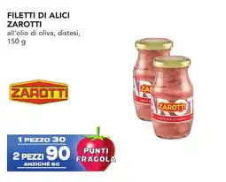 Esselunga Filetti di alici ZAROTTI offerta