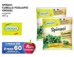 Esselunga Spinaci cubello fogliapiù OROGEL offerta