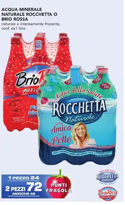 Esselunga Acqua minerale naturale rocchetta o brio rossa offerta