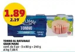 PENNY Tonno al naturale GRAN MARE conf. da pz offerta
