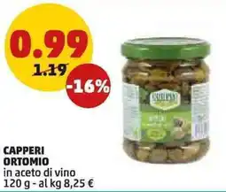 PENNY Capperi ortomio in aceto di vino offerta