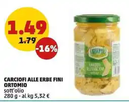 PENNY Carciofi alle erbe fini ORTOMIO offerta