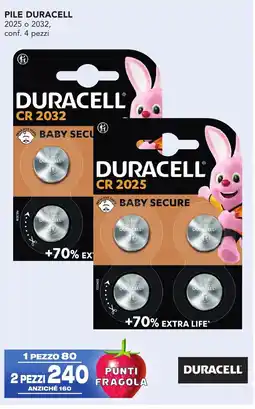 Esselunga Pile DURACELL offerta