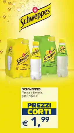 Esselunga SCHWEPPES Tonica o Limone offerta
