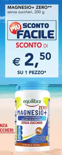 Esselunga Equilibra magnesio+ zero offerta