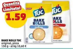PENNY BAKE ROLLS TUC original, pizza offerta
