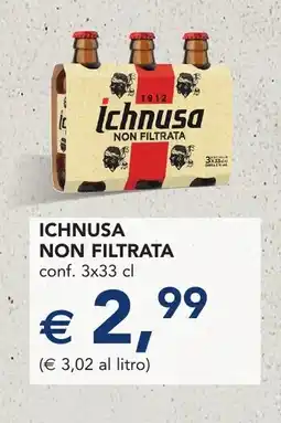 Esselunga Ichnusa non filtrata offerta