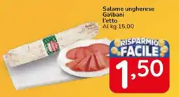 Famila Superstore Salame ungherese Galbani offerta
